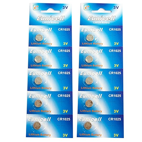 Eunicell Cr1025 5033Lc Litio Blister Pack 3 V 3 V pilas de monedas (10 unidades) Cover