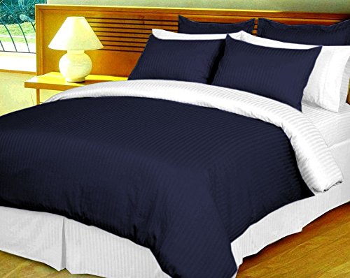 Housse de couette coton égyptien anti-pli pour sommeil réparateur