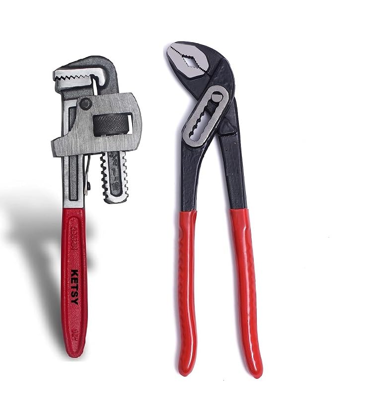 See full amazon price history chart for Ketsy 212 Kit Of 2 Tools Plumbing Kit (10 Inch Water Pump Plier, 10 Inch Pipe Wrench,) Ketsy 212 Kit Of 2 Tools Plumbing Kit (10 Inch Water Pump Plier, 10 Inch Pipe Wrench,) (B0CCN2L5BC) Amazon Price History, Amazon Price Tracker