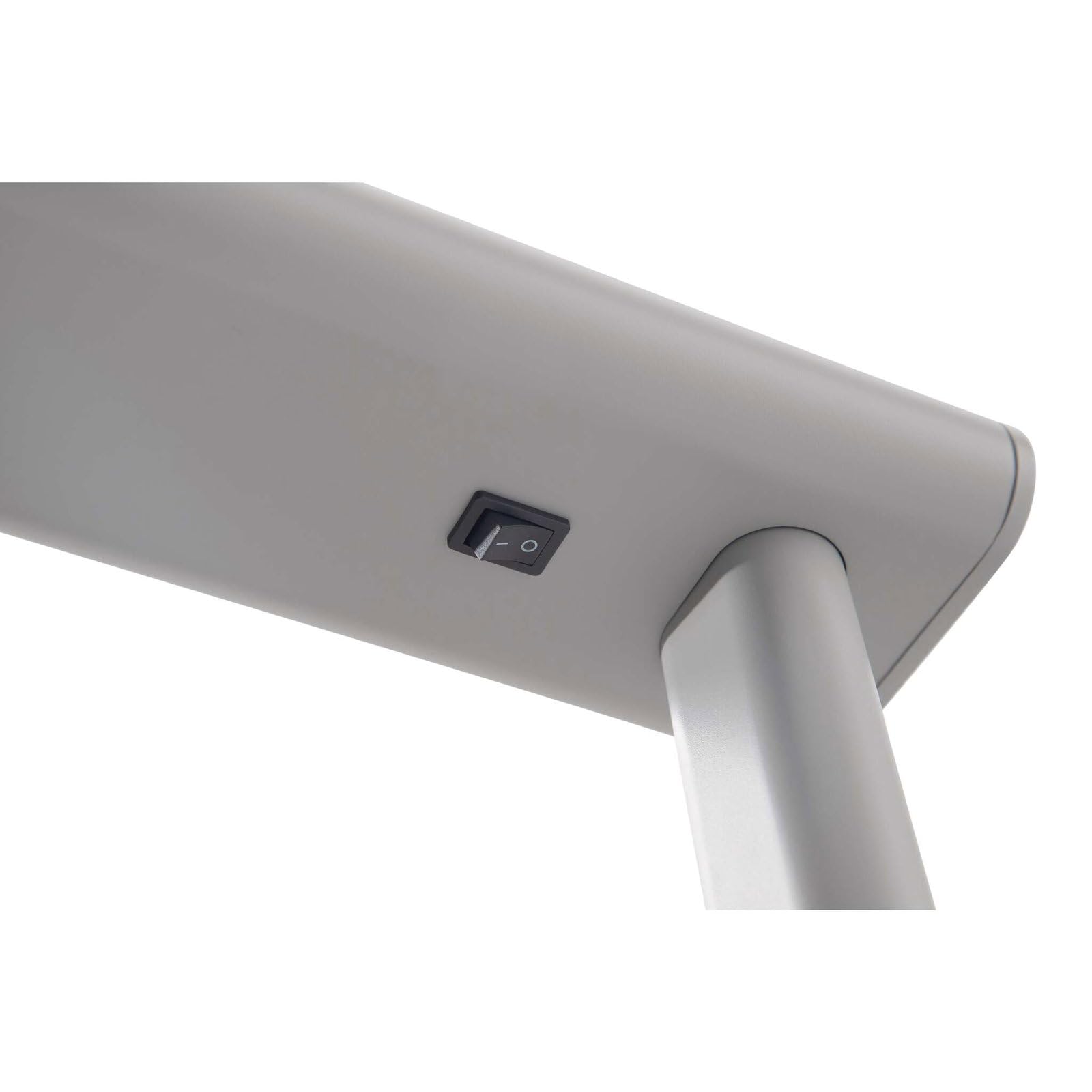 MAUL Lampa Stojąca Led MAULjet – Szeroka Lampa Robocza do Biura – Energooszczędna Lampa Stojąca O Temperaturze Barwowej 4000 K – Srebrna