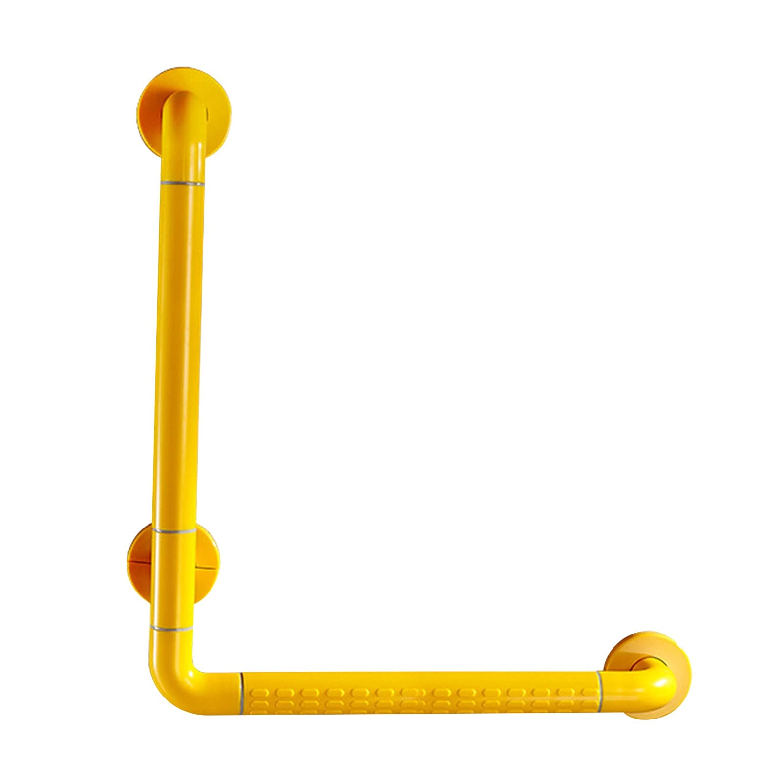 FKXSXAZ Stainless Steel Bathtub Handrail, Wall-mounted Nylon Outer Tube Anti-Slip Support Railing 90° Angled Shower Grab Bar Anti-slip Bar(40cm)