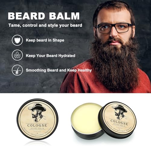 Sovyime Bartpflege-Set für Herren, Geburtstagsgeschenk für Männer, Bruder, Freund, Ehemann, Jahrestag, Geschenk für Vater, Vatertag, Weihnachten