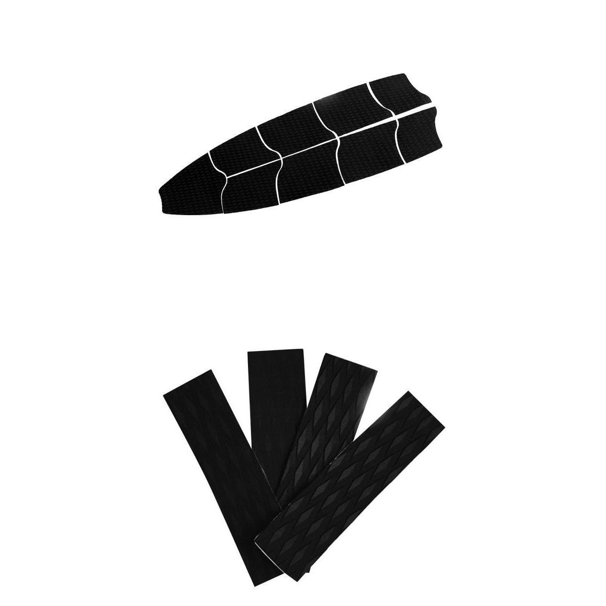 Segolike 9 Pieces Nonslip Diamond Grooved EVA Surfboard Full Deck Traction Pads & 4 Pieces Tail