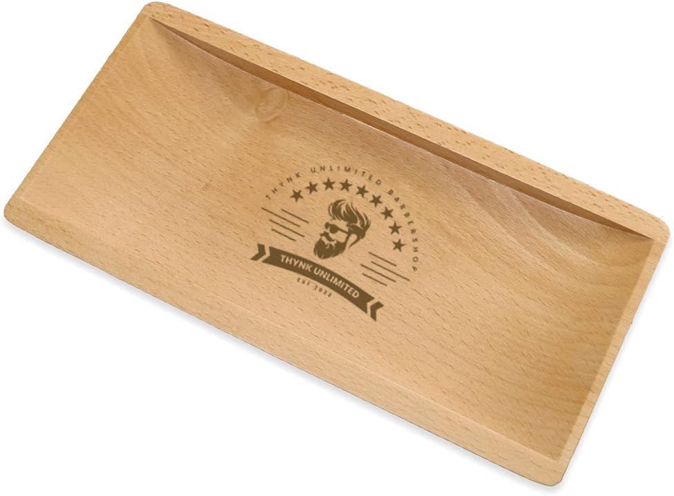 Amazon｜MokuMoku キャッシュトレイ ロゴデザイン名入れ 木製 データ入  