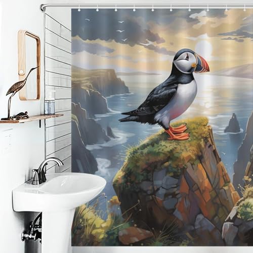 Rideau de douche oiseau en polyester de qualité supérieure