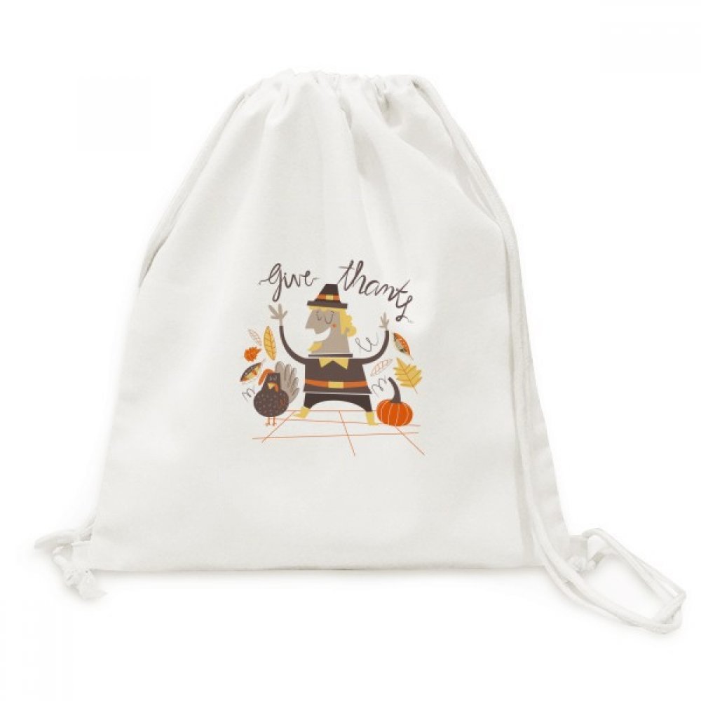 Toile drawstring backpack léger pour éviter le mal de dos en voyage - 5