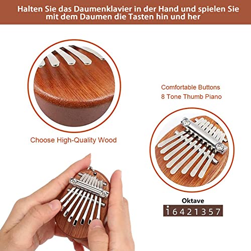 Mini Kalimba, 8 Touches Kalimba, Piano à Pouce en Bois Massif Portable, Calimb pour les Enfants, les Débutants et les… - Les Beatles, Paul McCartney, John Lennon, RIngo Starr, George Harrison Mini Kalimba, 8 Touches Kalimba, Piano à Pouce en Bois Massif Portable, Calimb pour les Enfants, les Débutants et les… – Image 5