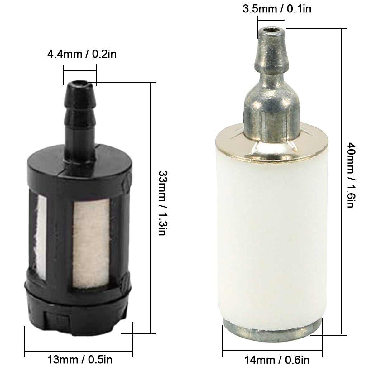 Gas Tank For Mantis Tiller Replacement Fuel Line Kit With Filter