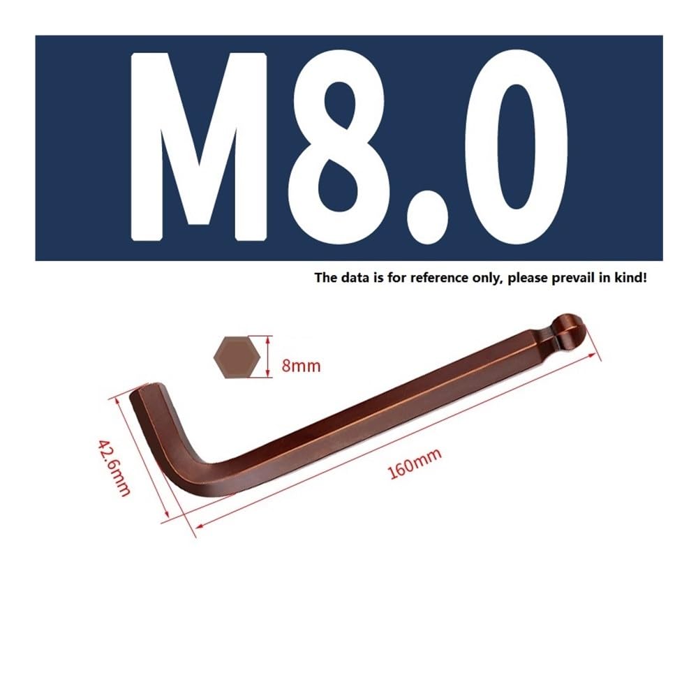 Juego de llaves hexagonales, S2 de acero universal tipo L y cabeza de bola, tamaño métrico de 1,5 a 10 mm, ideal para bricolaje y uso profesional, incluye 2 llaves de cabeza esférica
