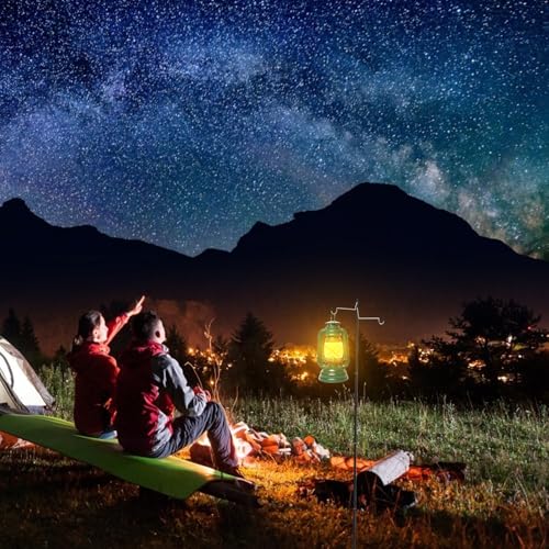 Pied d'éclairage portable pliant pour support lampe camping - 6
