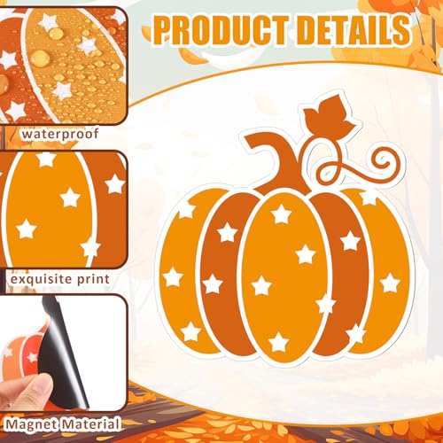 Set de 30 Imanes de Calabaza Decorativos para Refrigerador miniatura 3