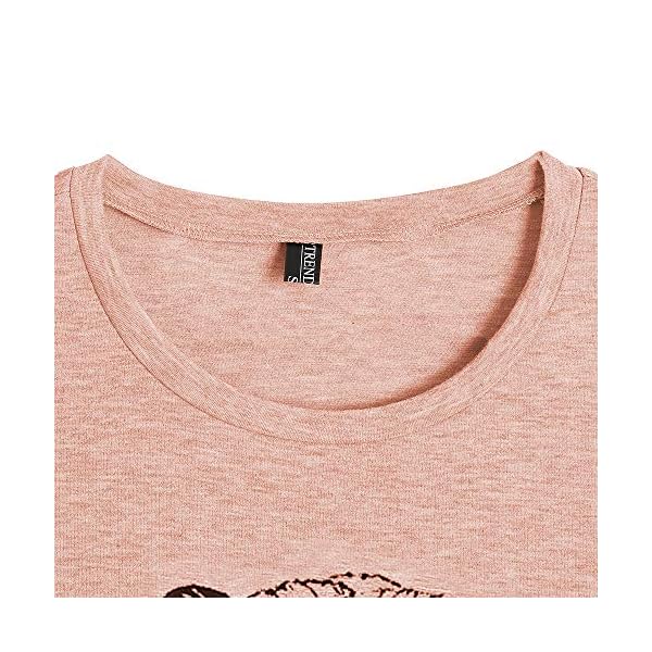 TrendiMax-Guinea-Pig-Tee-Shirt-for-Women-Summer-Womens-Cute-Short-Sleeve-Casual-Graphic-Tunic-Tops TrendiMax Guinea Pig Tee Shirt for Women Summer Womens Cute Short Sleeve Casual Graphic Tunic Tops (Light Orange, XL)