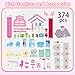 Villa Toys for Girls, 5 Stories 16 Rooms Villa Playset with Dolls, Lights, Furniture, Slide Accessories, DIY Pretend Toddlers House kit for 3 4 5 6 7 8 9 10 Year Old Kids (Pink)