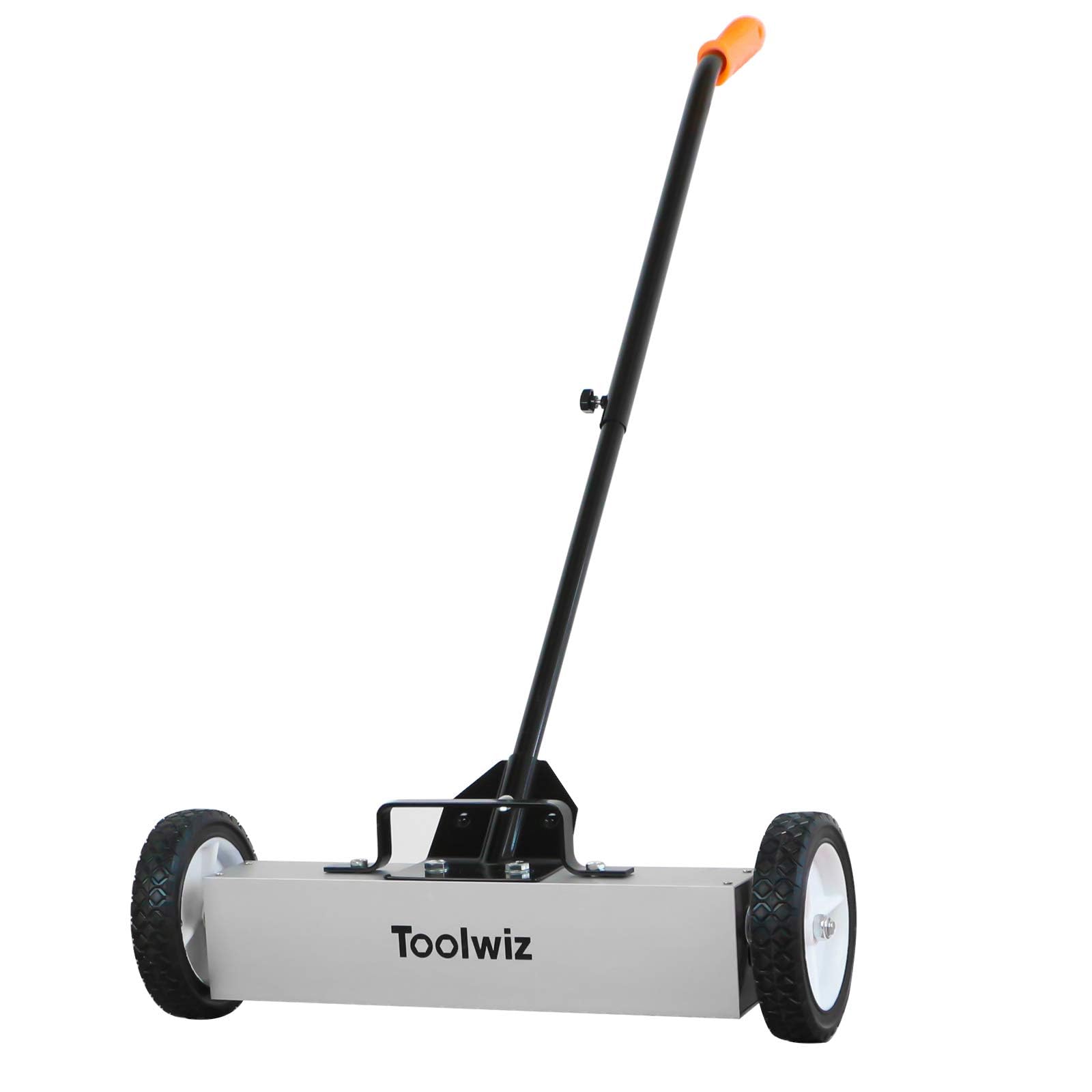 Toolwiz Magnetic Sweeper, 18 Inches, Picking Up Screws and Scraps, Hand Magnet, Max Suction Power 12kg (115N), Telescopic, Super Strong Magnet, 3-Level Adjustable Casters and Scrap Sweeper MSP-18