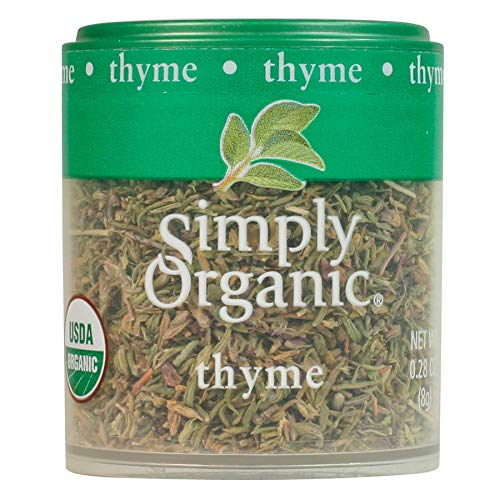 Simply Organic Whole Thyme Leaf, Certified Organic | 0.28 oz | Pack of 12 | Thymus vulgaris L.