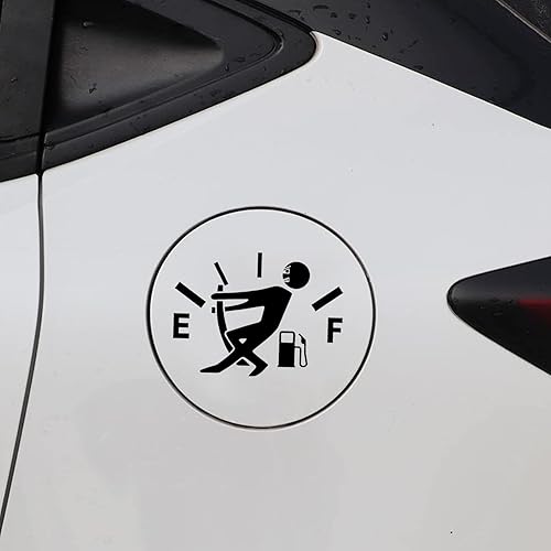 Miniatura 4 de Divertidas calcomanías para automóvil, alto consumo de gas, calcomanías vacías de ajuste de combustible para hombres, impermeables, para