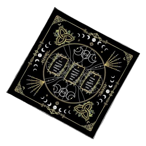 耐久性ベルベット占い布ポータブル照明重量タロットテーブルクロス初心者とプロのオカルト儀式テーブルカバー