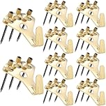 ANCIRS 10 Pack 100 lbs Picture Frame Hangers Hooks with Nails, Picture Hanging Hooks, Heavy Duty Plaster Wall Pro Photo/Heavy Mirror Hanging Kit (10 Pack)