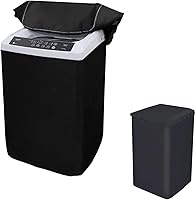 Vista 7 de Funda para lavadora, cubierta para lavadora/secadora para carga superior, resistente al polvo, impermeable, cubierta para lavadora totalmente