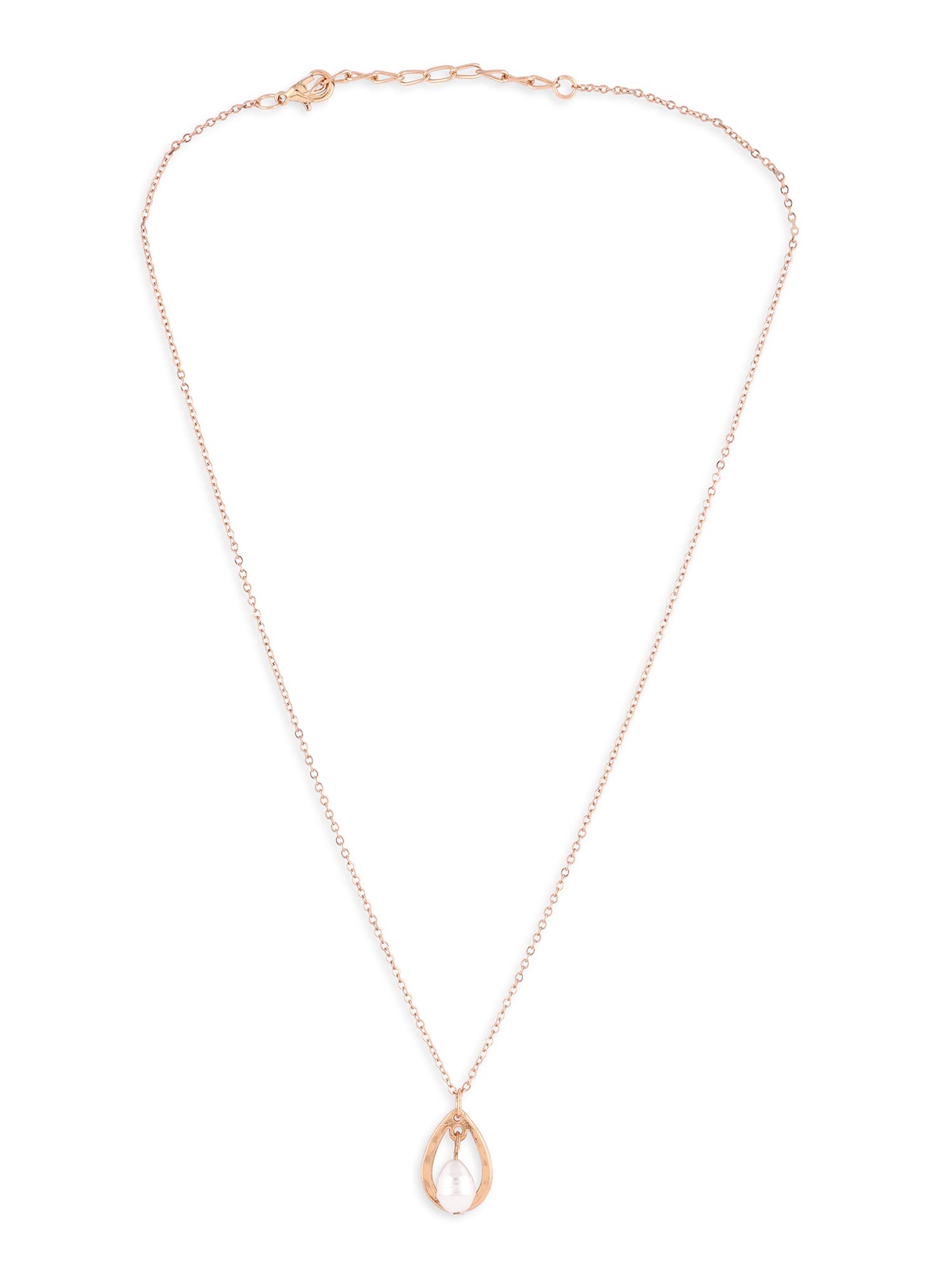 ZAVERI PEARLS Gold Tone Contemporary Minimal Pearl Drop Pendant Chain For Women-ZPFK14552 (B0BCGKBJ32) Amazon Price History, Amazon Price Tracker