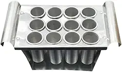 Picoleteira Em Alumínio C/ 12 Cavidades Para Fazer Picolé