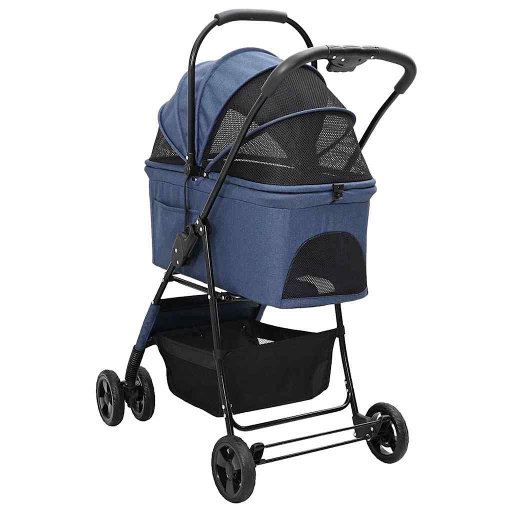 Passeggino pieghevole per animali Blu 81 x 47 x 99 cm,Articoli per animali,Animali domestici - Articoli,Passeggini per animali domestici-42012434