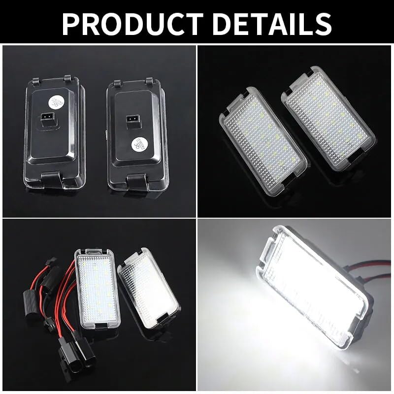 Luces Canbus para matrícula de coche que eliminan el error de bombilla fundida en Seat 5