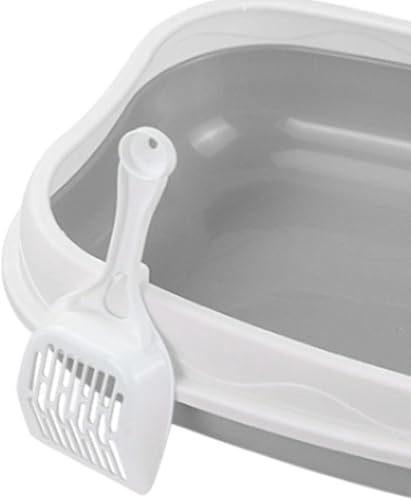 Miniatura 5 de Inodoro para gatos y gatos para animales pequeños, fácil de instalar, a prueba de salpicaduras, accesorios para mascotas, contenedor de arena para