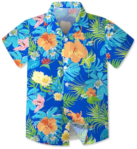 Image of SANGTREE Family Matching Hawaiian Outfits , Casual Beach Travel Clothes ，Vacation Clothing Set for Women & Men & Girls & Boys