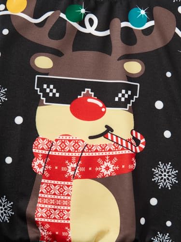 Image of Akyzic Boys Sweatshirts Cotton Long Sleeve Crewneck Pullover Toddler Kids Winter Warm Shirt Sweater Tops 3t-8t