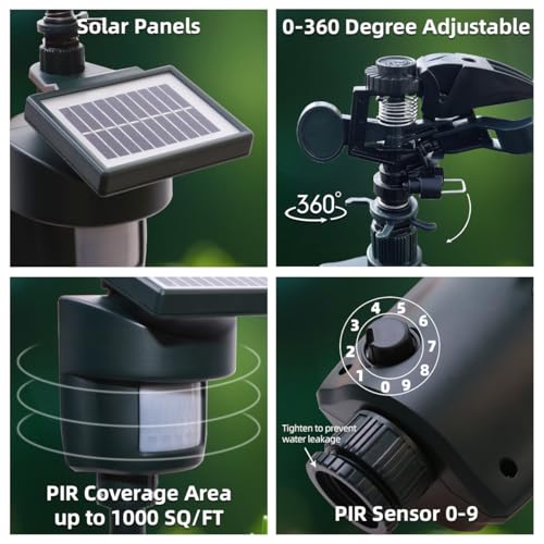 Splanteen S31012-2 Solar Motion Activated Sprinkler To Deter Animal Cat thumb #3