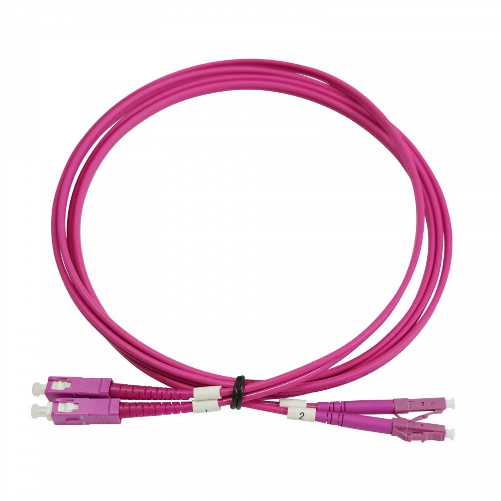 Latiguillo dúplex de fibra óptica OM4 Televes 230931 de 2 metros LC/PC a SC/PC 2
