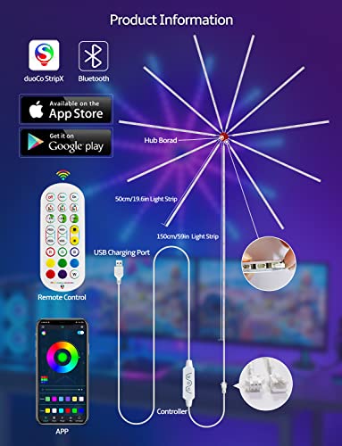 Luz LED decorativa MATICOD fuego artificial RGB USB miniatura 6