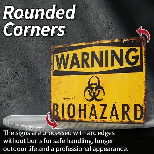 Miniatura 6 de dingleiever - Señal de peligro biológico de advertencia, etiquetas de peligro novedoso