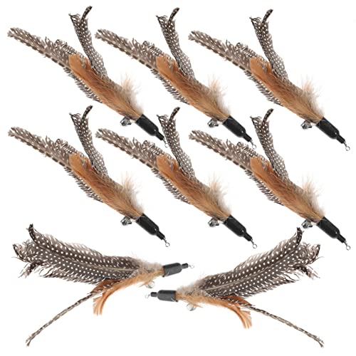 Iplusmile 8Pcs Cat Teaser Refill Exercise Accessories Sports Toys Pet Toys Hanging Cat Toy Cat Teasing Bird Fish Refill Cat Activity Toys Cat Toy Wand Replacements Cat Toys Wand Cat Toy Set #TOP15