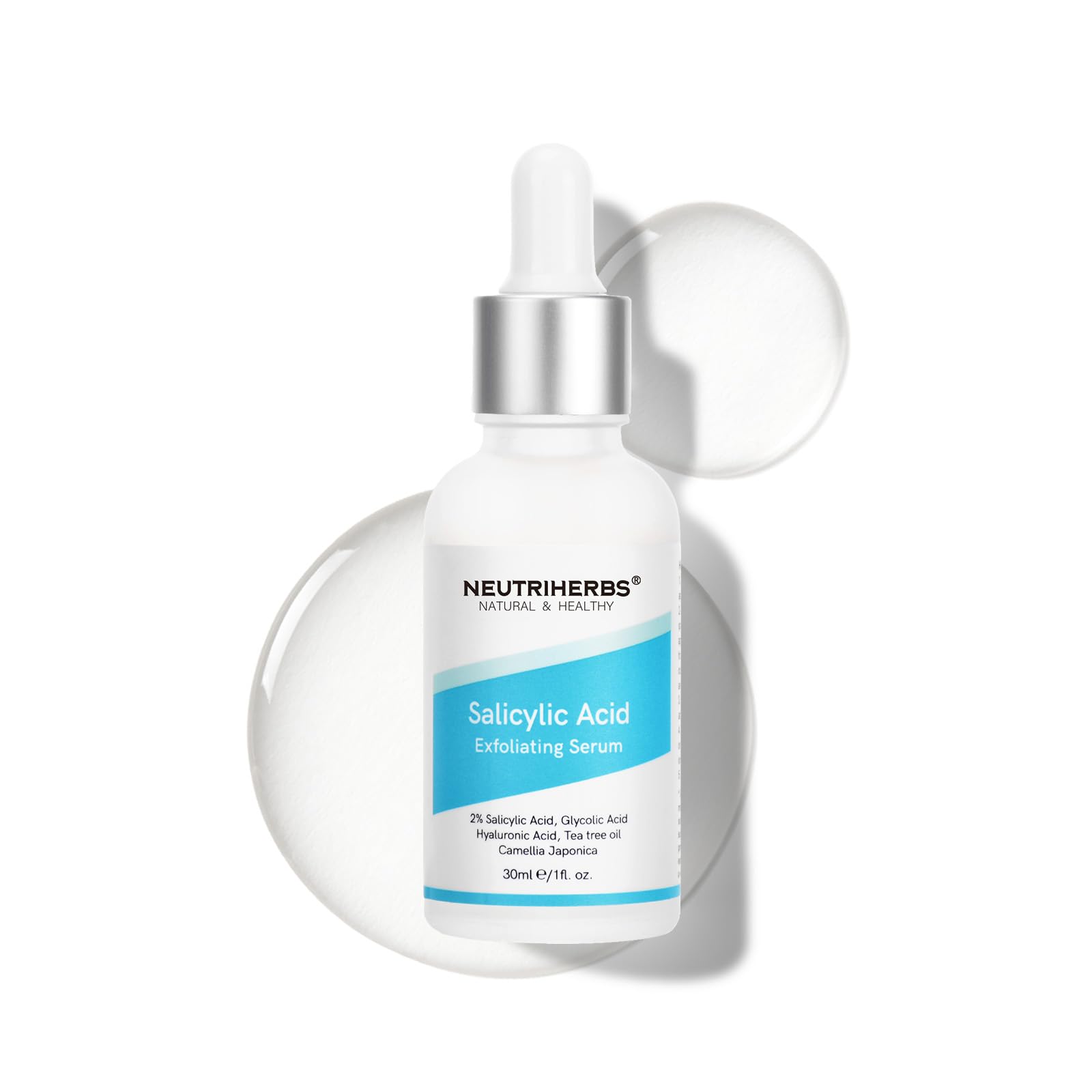 NEUTRIHERBS Salicylic Acid Exfoliating Serum, Unclogged And Minimized Pores, Face Serum For Acne Prone & Oily Skin - 1 fl oz