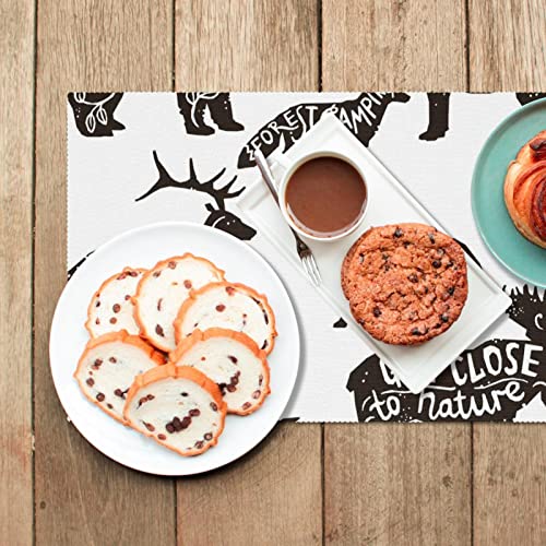 Sets de table antidérapants lot de 6 animaux résistants - 7