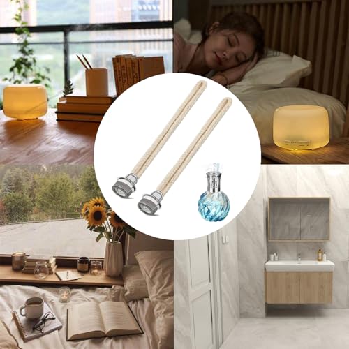 Amazleer 2 Stück Docht für Lampe Berger, Ersatzdocht für Öllampe, Katalytischen Brenner und Aromatherapie-Diffusor zur Luftkontrolle in der Heimdekoration (2)