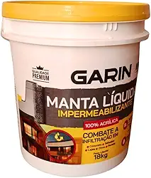 Manta Líquida 18Kg Contra Infiltração em Lajes Telha e Paredes linha Premium (Cinza)