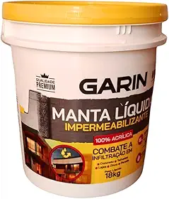 Manta Líquida 18Kg Contra Infiltração em Lajes Telha e Paredes linha Premium (Cinza)