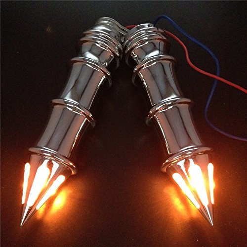 SMT-Spike Hand Grips With Turn Signals Compatible With Honda Shadow Magna Vtx 1300 1800 Vt1300C [B00RW3LPXE]