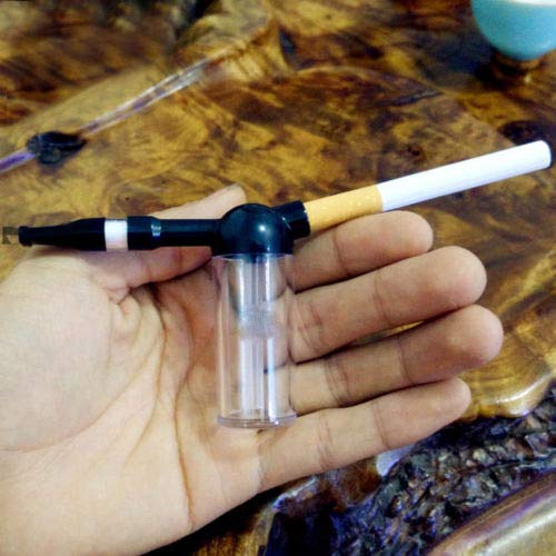 Buy Qin Portable Hookah Water Tobacco Smoking Pipe Bong Double Filter  Cigarette Holder Online at Low Prices in India