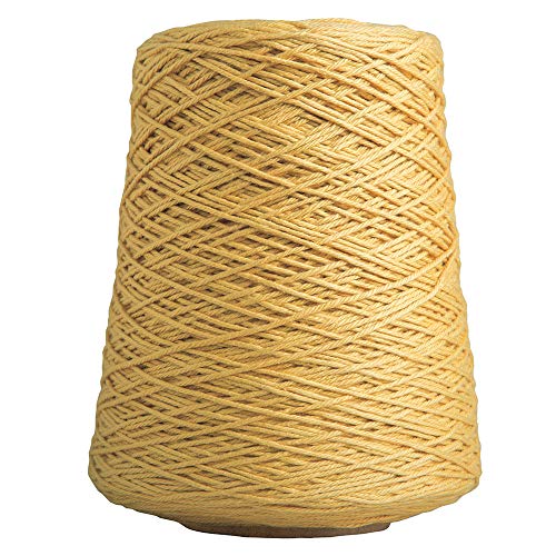 Image of Knit Picks Dishie Worsted Weight 100% Cotton Yarn Cone Yellow - 400 g (Creme Brulee)