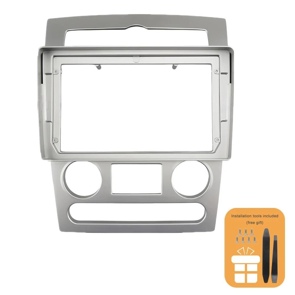 Marco de radio de coche Panel Facia De Radio Android De 9" Para Hyundai Para Coupe - 2004-2006 Con Decodificador Marcos