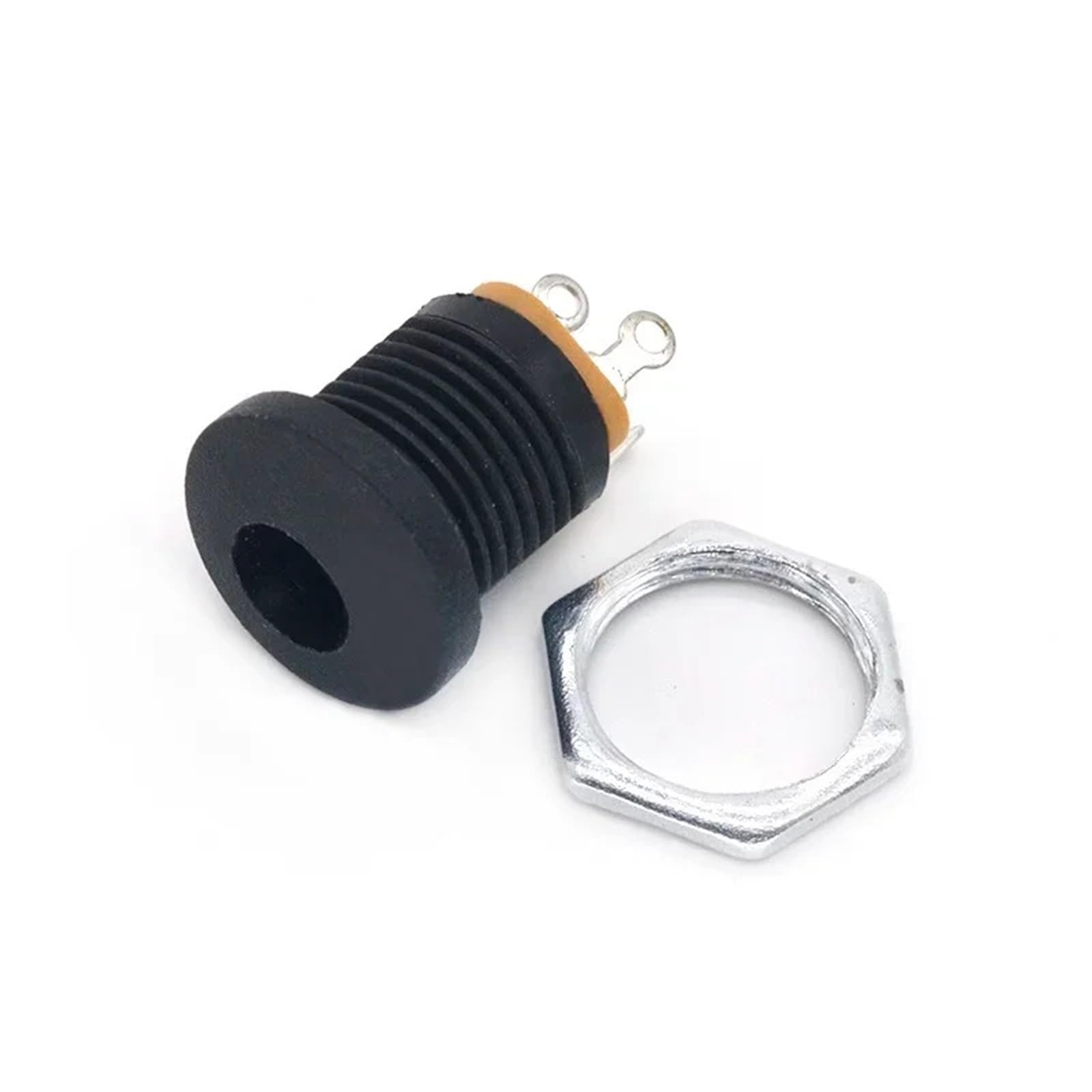 Jack di alimentazione CC, 200 pezzi, spina di alimentazione CC maschio femmina jack adattatore connettore per auto audio, computer portatili, lettori MP3 (2,1 x 5,5 mm)