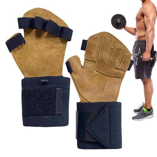 Guantes de entrenamiento para hombre | Palm Grip Gym Guantes – Levantamiento de Pesas, Guantes de Entrenamiento para Gimnasio, Crosstraining, Soporte de Mano y Levantamiento de Pesas