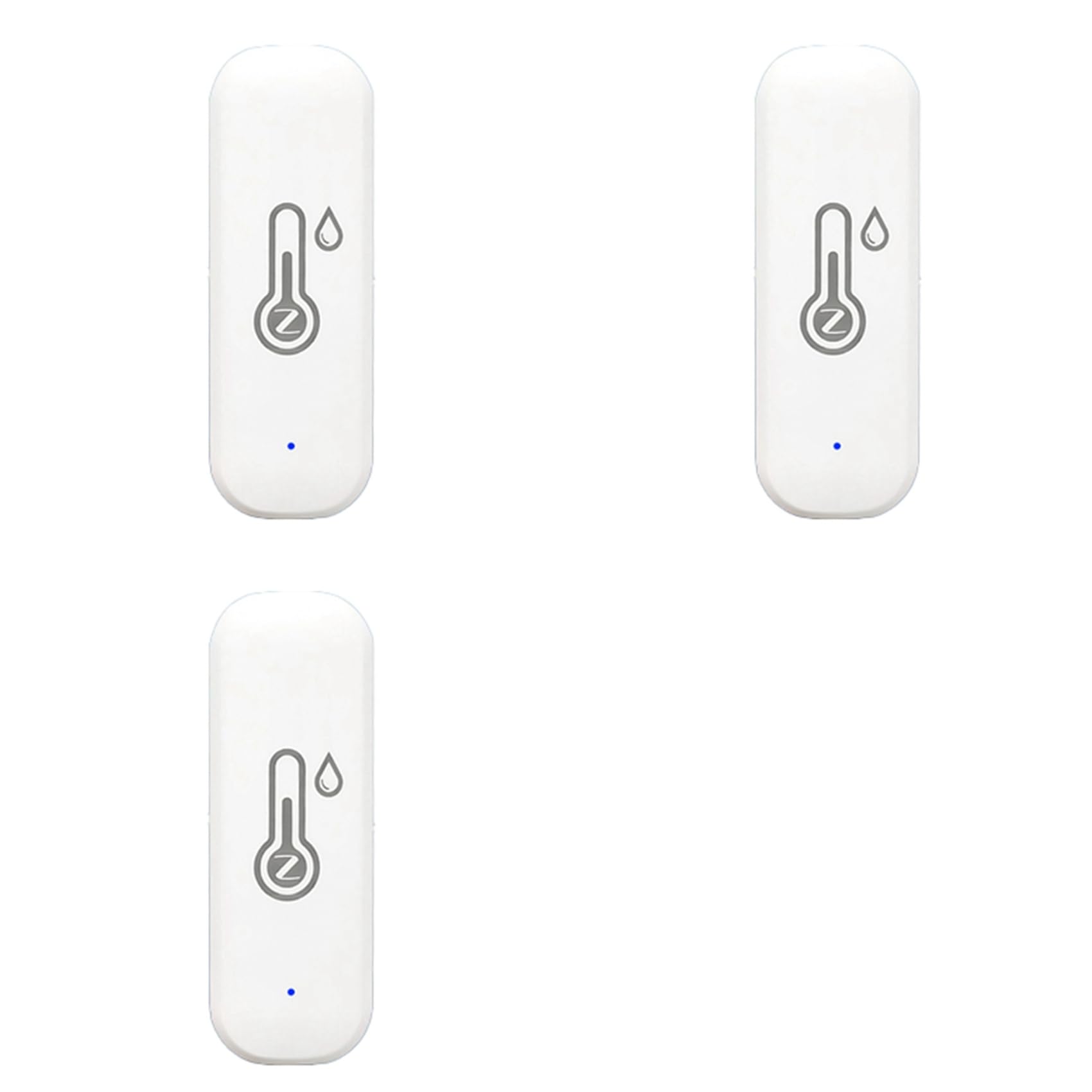 Jnchdghwa White 3X Tuya Smart Zigbee Temperature Humidity Sensor Indoor Hygrometer App Remote Works With