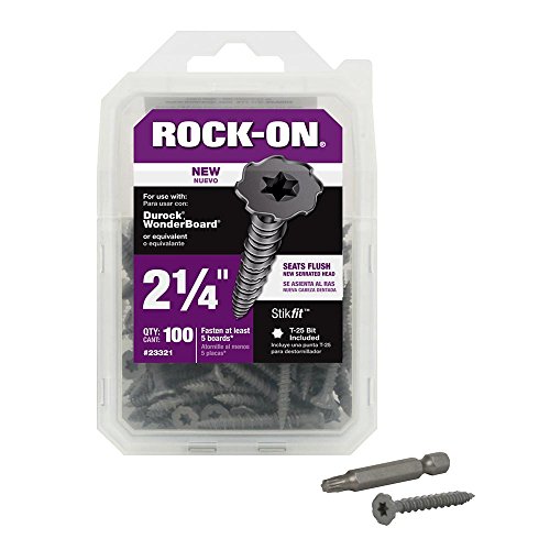 Rock-On Star Drive Cement Board Screws (100 Pack)