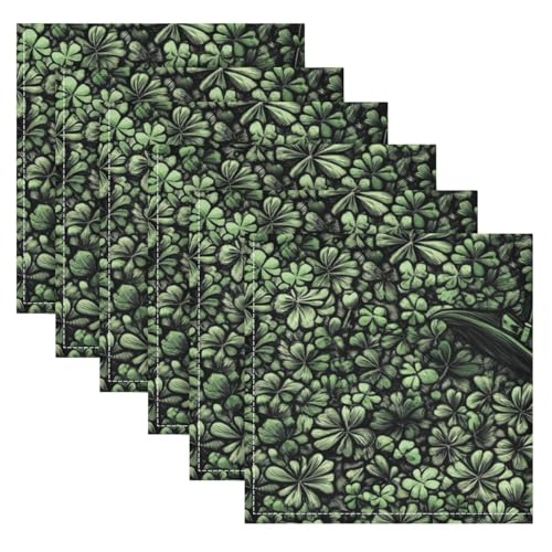 Set de 6 servilletas de tela cuadradas multicolor miniatura 6