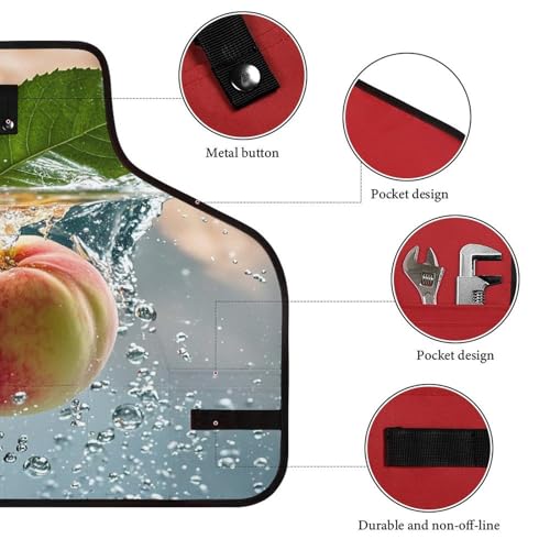 Mandil ajustable unisex para trabajo con bolsillos miniatura 3
